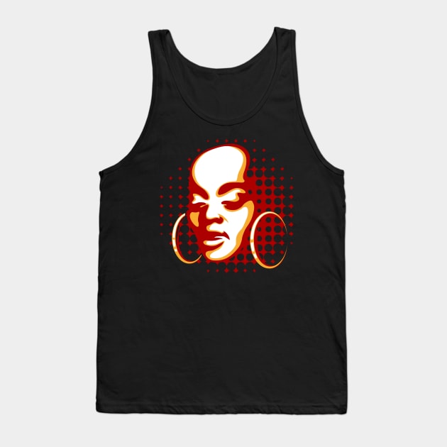 african woman face Tank Top by devaleta